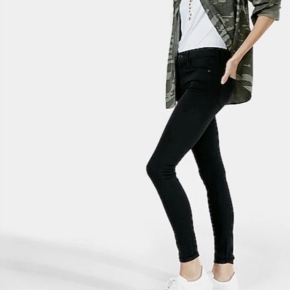 Express Black Stretch Legging Mid Rise Skinny Jeans